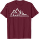 PNW Mountain Range – Cascadia Pacific Northwest T-Shirt - T-Shirt | Maroon