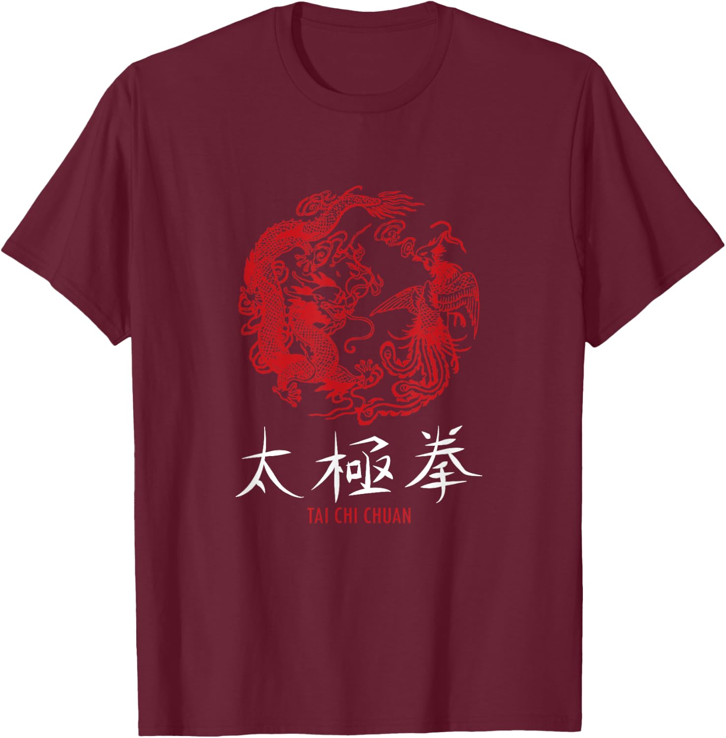 Taichi Master Tai Chi Chuan Chinese Meditation Martial Arts T-Shirt - T-Shirt | Maroon