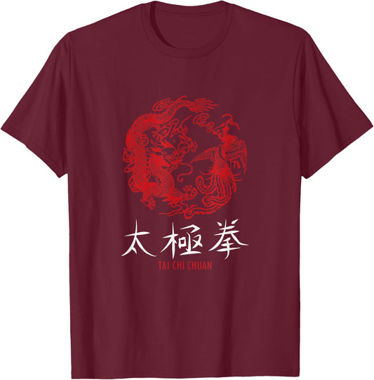 Taichi Master Tai Chi Chuan Chinese Meditation Martial Arts T-Shirt - T-Shirt | Maroon
