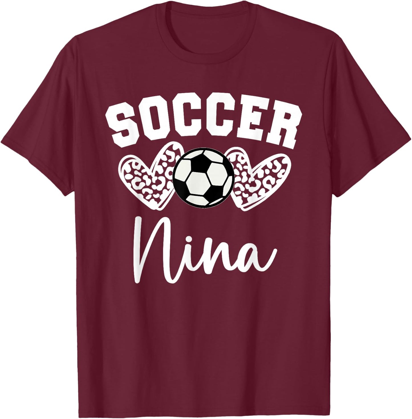 Soccer Nina Matching Family Soccer T-Shirt - T-Shirt | Maroon