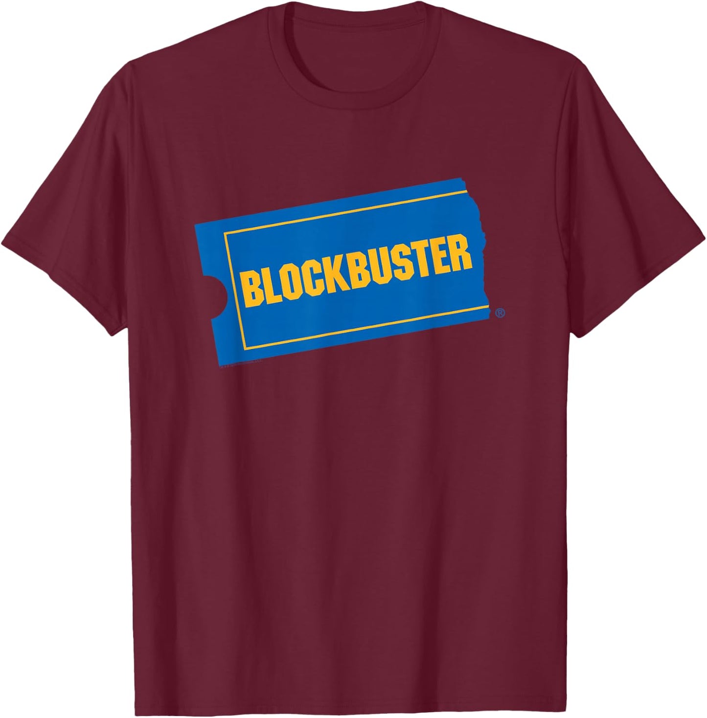 Blockbuster Be Kind. Rewind. Front & Back Retro Video Rental T-Shirt - T-Shirt | Maroon