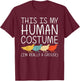 Grouse Halloween Human Costume Game bird Fowl Easy DIY Gift T-Shirt - T-Shirt | Maroon