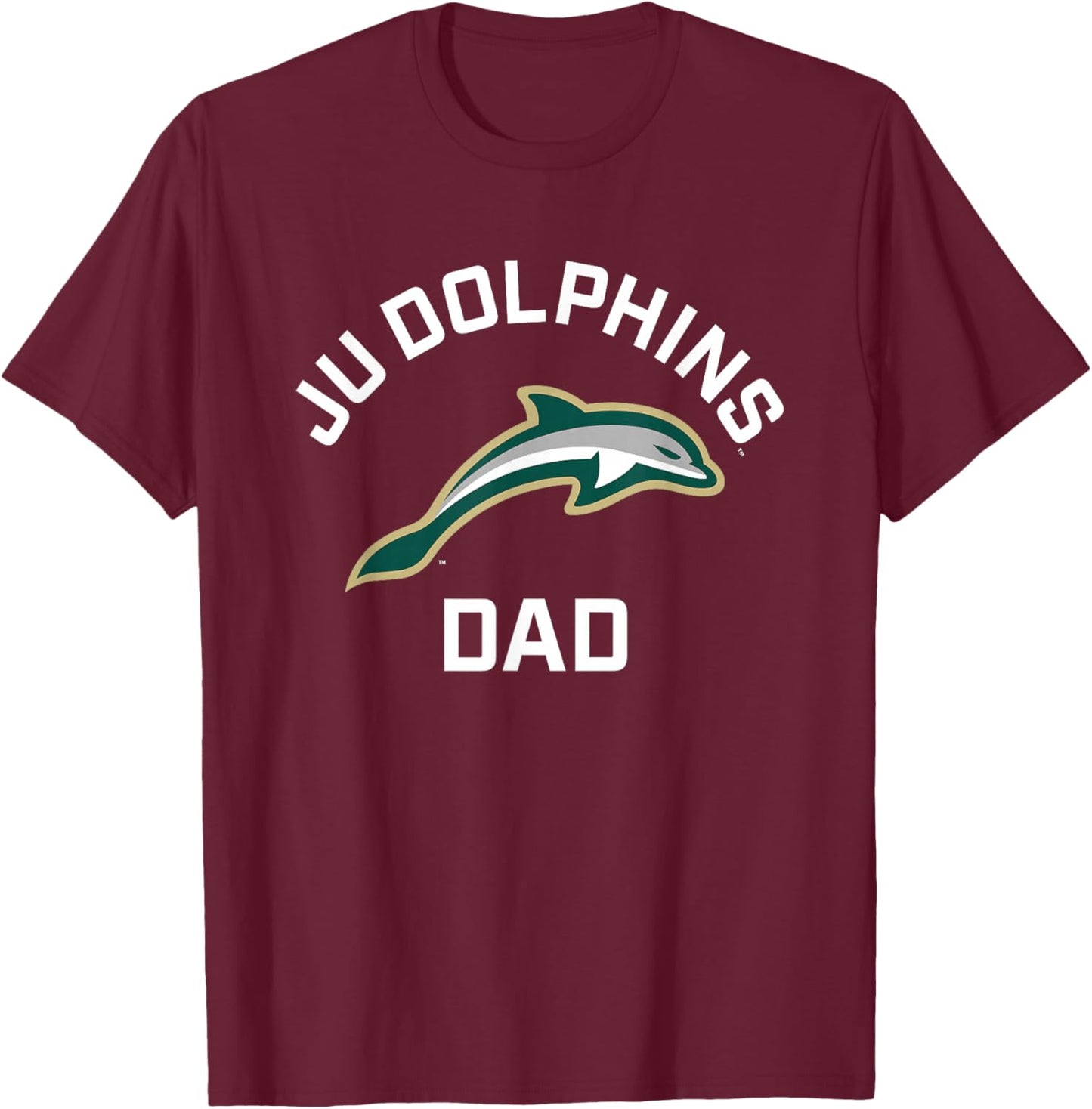 Jacksonville University Dolphins Arched Dad T-Shirt - T-Shirt | Maroon