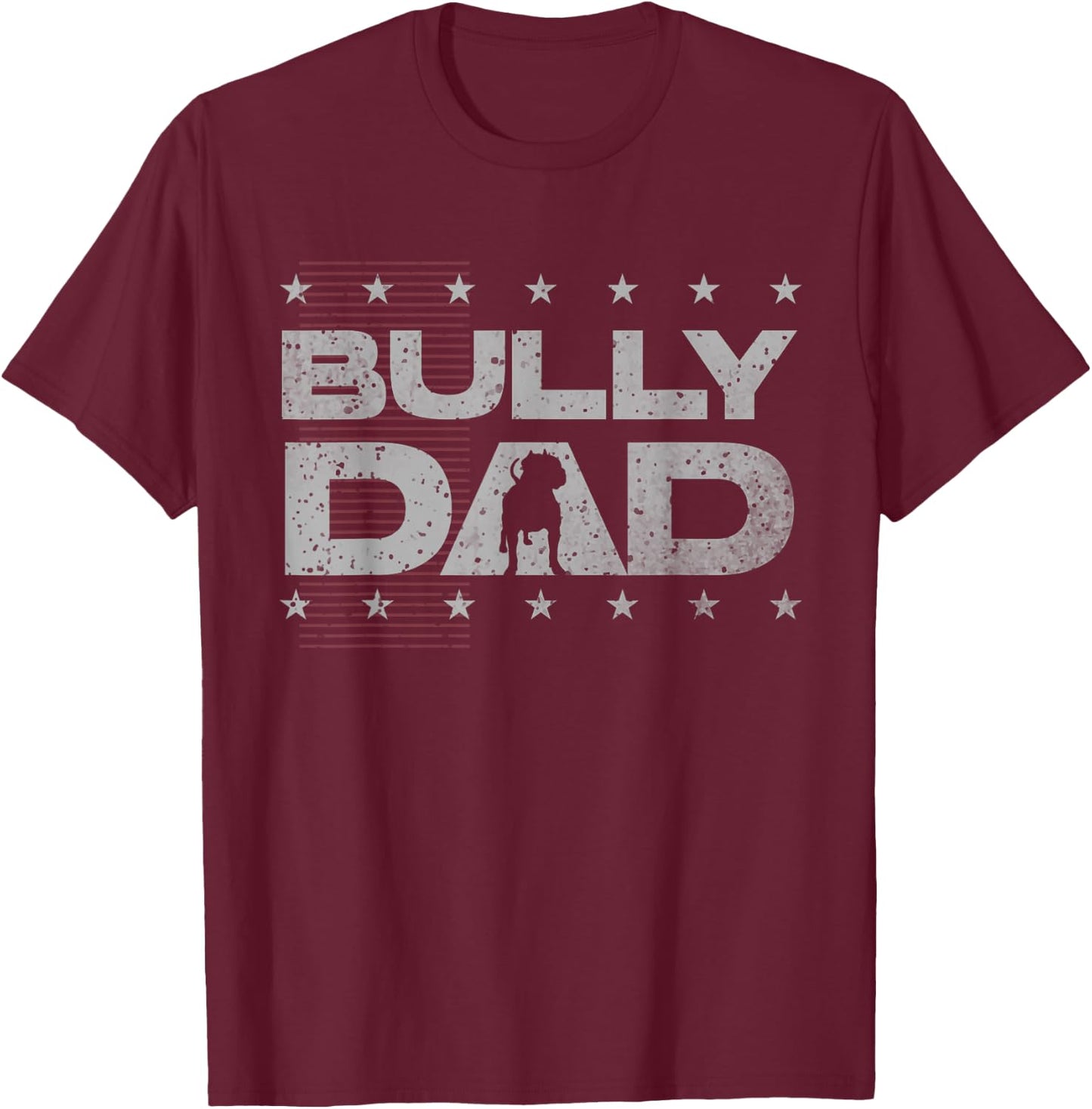 Bully dog lover or american bulldog or American Bully T-Shirt - T-Shirt | Maroon