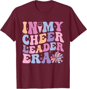 In My Cheerleader Era Cheerleading Funny Cheer Women Girls T-Shirt - T-Shirt | Maroon