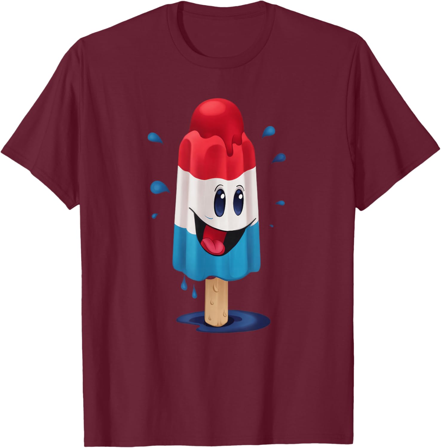 Kawaii Funny Rocketpop Ice Pop Treat Gift Men Women Kids T-Shirt - T-Shirt | Maroon