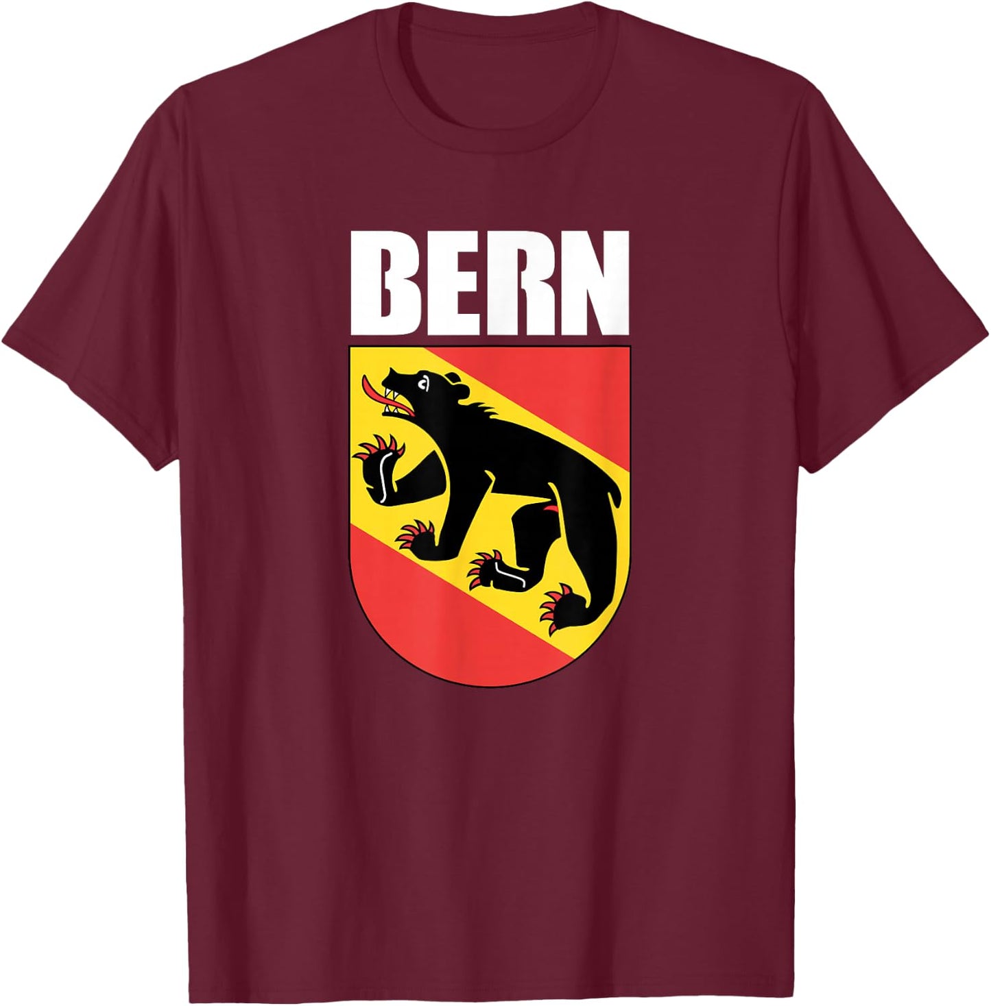 Bern Switzerland Souvenir Swiss National Day Gifts Suisse T-Shirt - T-Shirt | Maroon