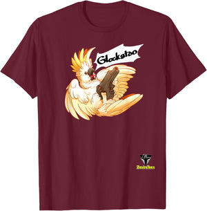 Glockatoo - a cockatoo that is packing heat T-Shirt - T-Shirt | Maroon
