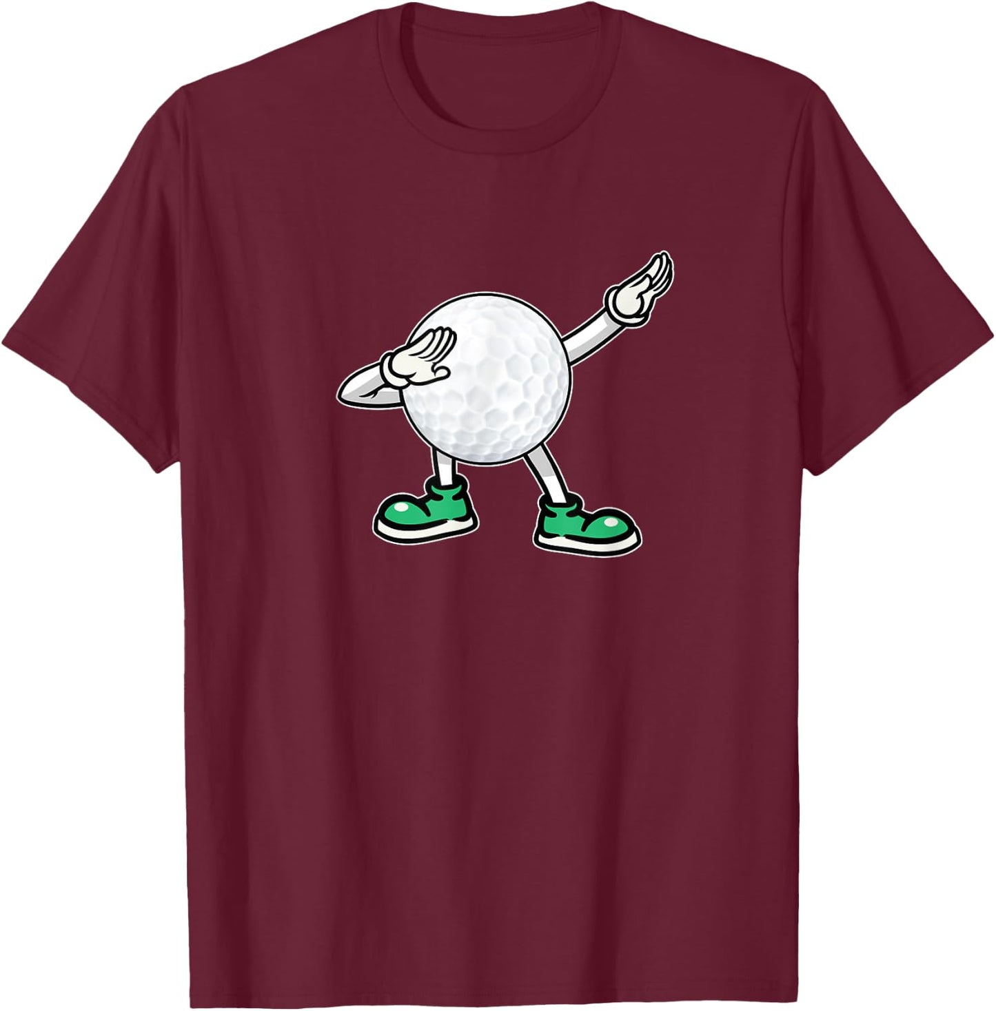 Dabbing Golf Ball Kids Boys Dab Dance Golfing T-Shirt - T-Shirt | Maroon