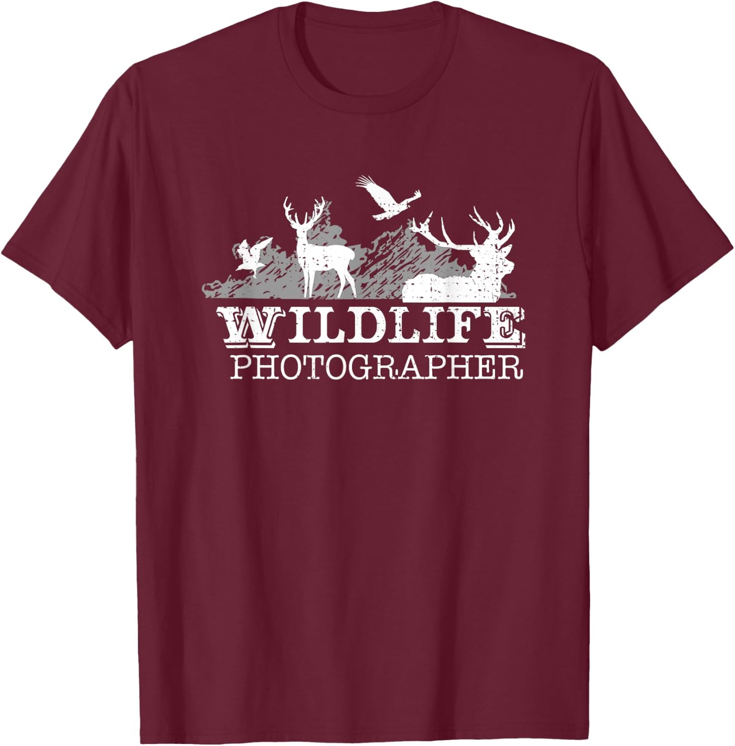 Wildlife Photographer Animals shirt T-Shirt - T-Shirt | Maroon