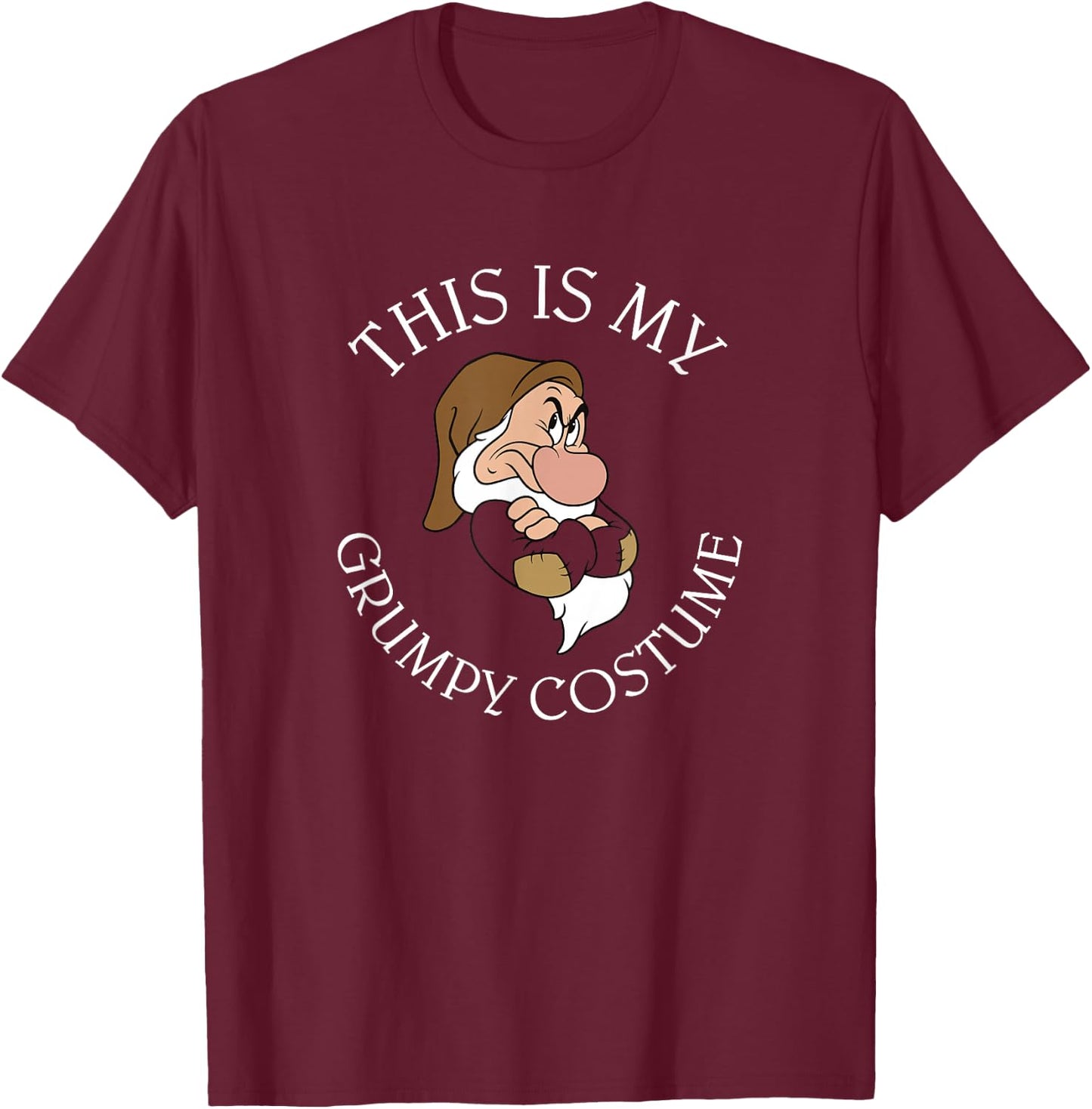 Disney Snow White Grumpy Halloween This is My Costume T-Shirt - T-Shirt | Maroon
