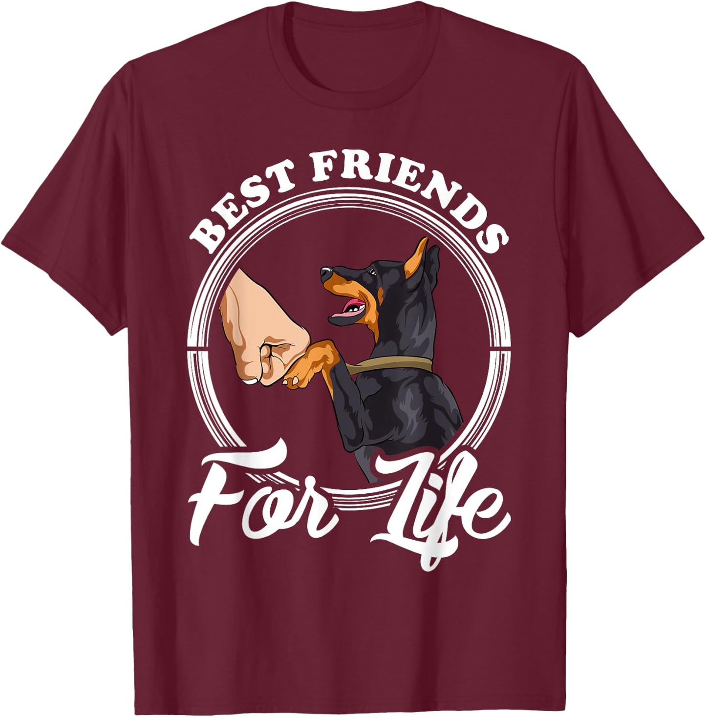 Doberman Pinscher Shirt Funny Doberman Lover T-Shirt - T-Shirt | Maroon
