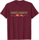 Cross Country Mom XC Funny Running Runner Leopard Mother T-Shirt - T-Shirt | Maroon