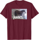 Juan Meme Horse On Balcony Meme T-Shirt - T-Shirt | Maroon