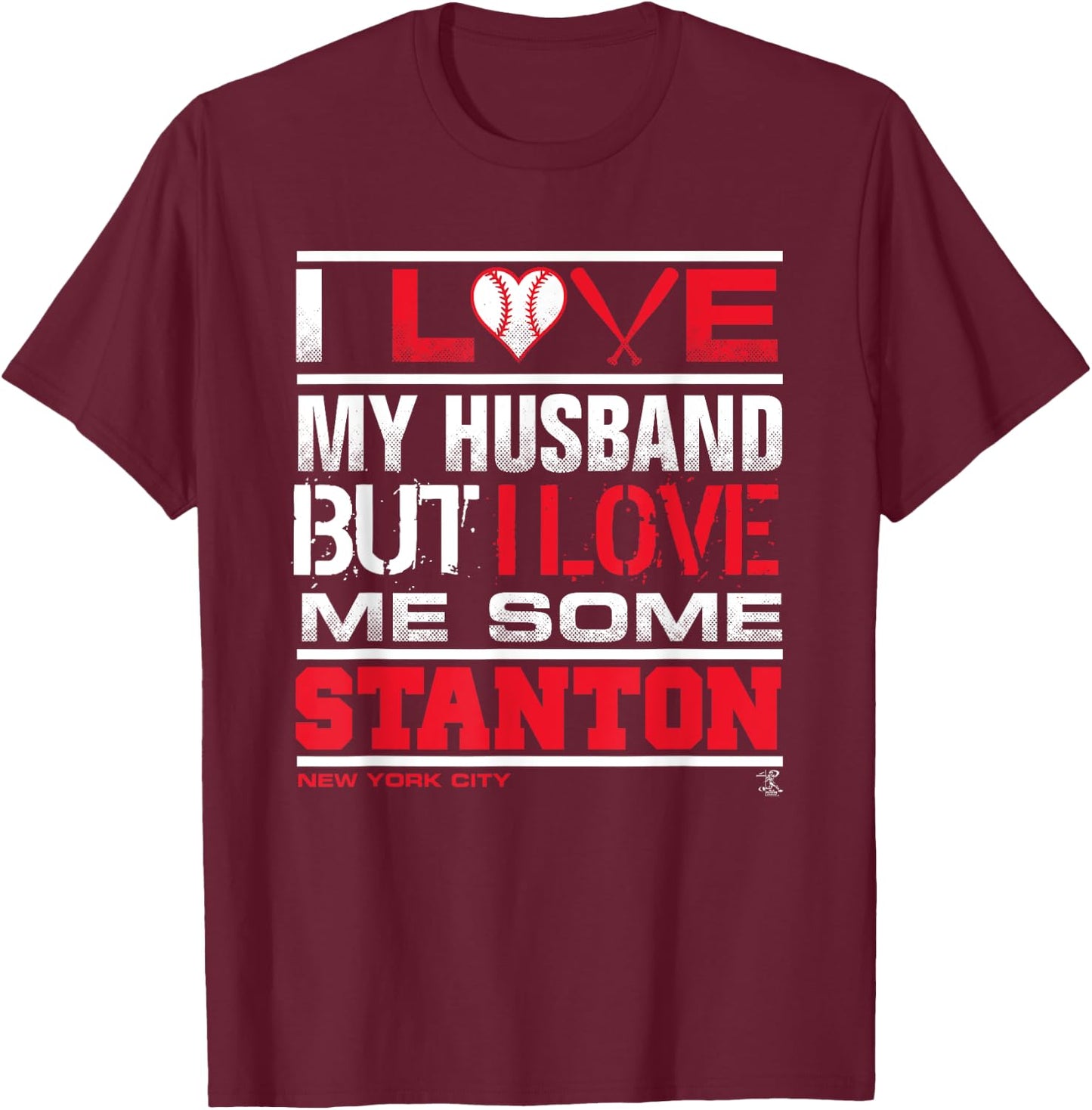 Giancarlo Stanton I Love My Husband Gameday T-Shirt - T-Shirt | Maroon