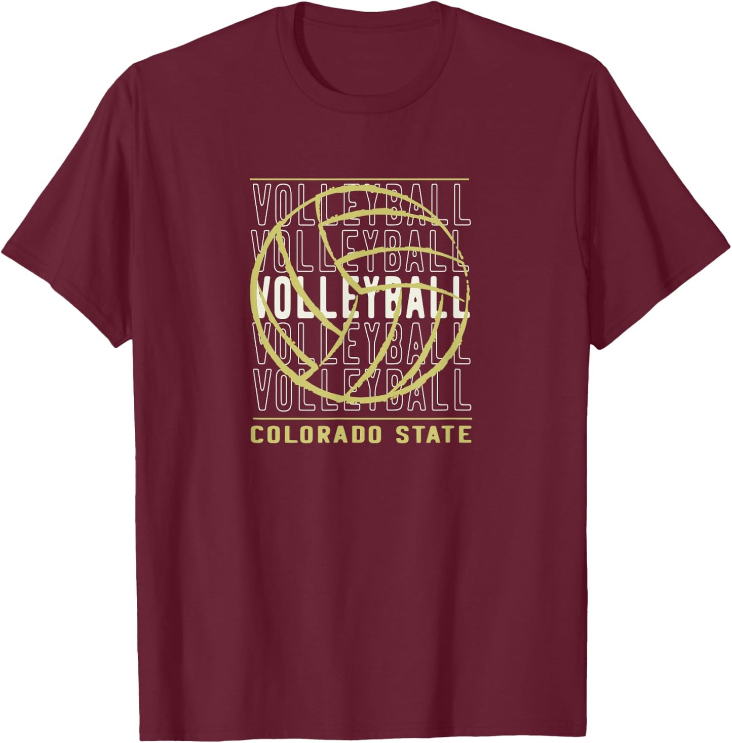 Volleyball Colorado State T-Shirt - T-Shirt | Maroon