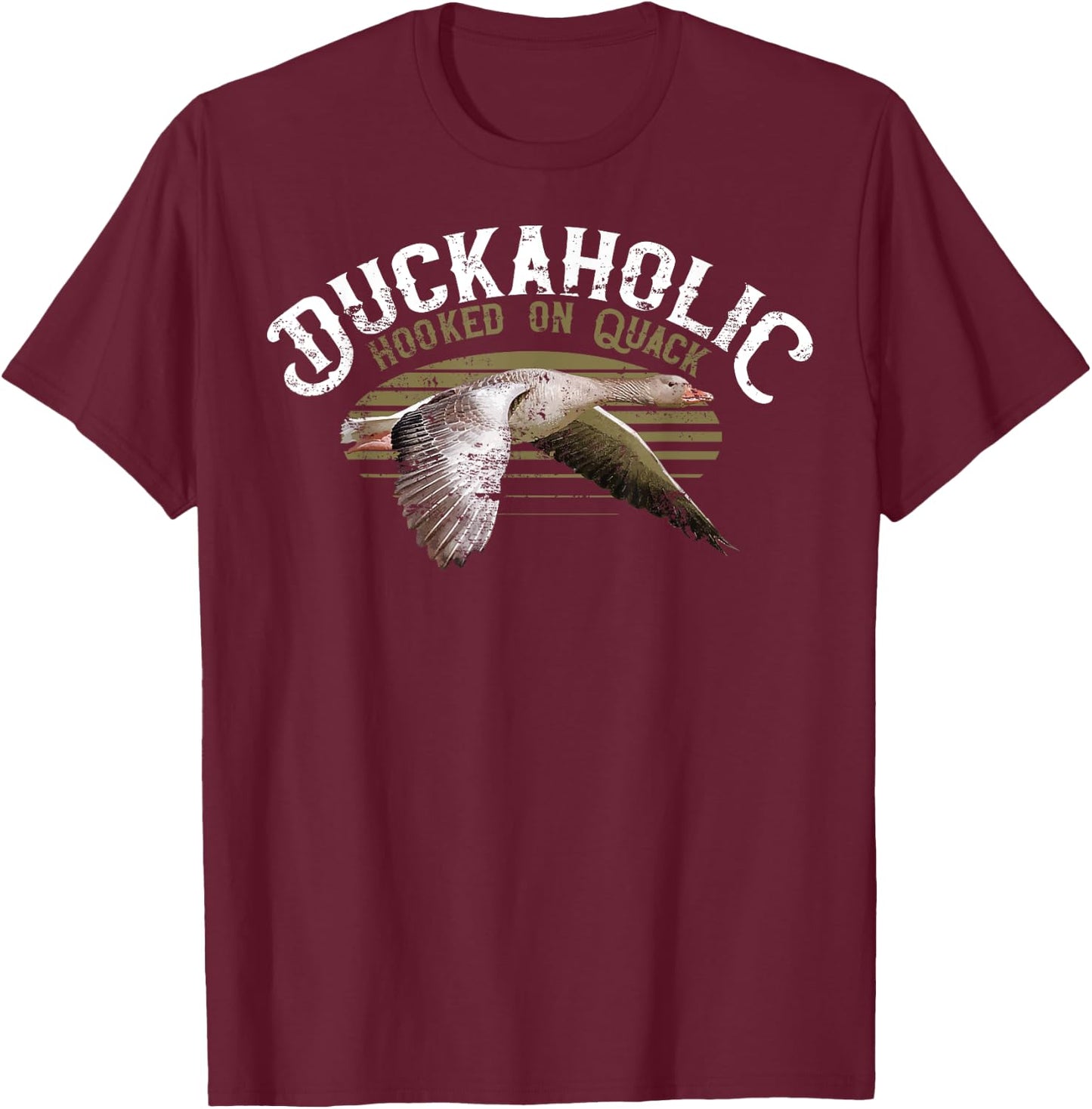 Quack Duck Hunter Duckaholic Gift design T-Shirt - T-Shirt | Maroon