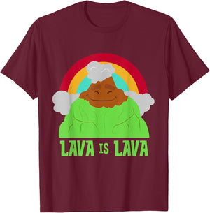 Disney and Pixar's Lava is Lava Rainbow T-Shirt - T-Shirt | Maroon