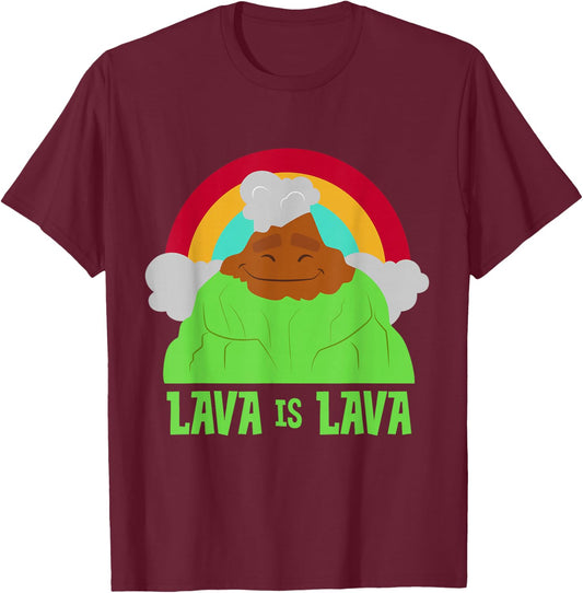 Disney and Pixar's Lava is Lava Rainbow T-Shirt - T-Shirt | Maroon