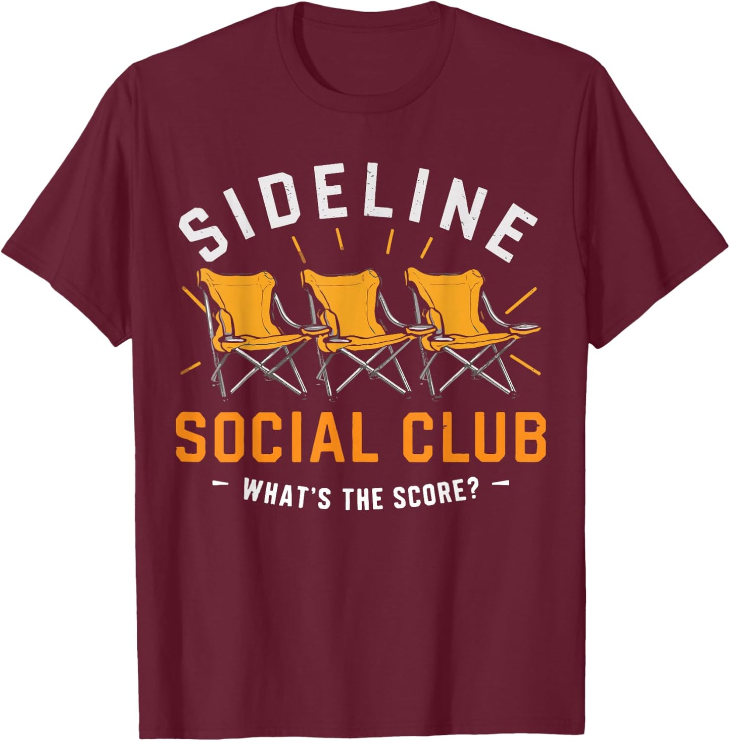 Side Line Social Club T-Shirt - T-Shirt | Maroon
