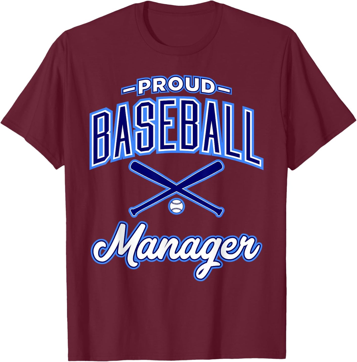 Baseball Manager T-Shirt - T-Shirt | Maroon