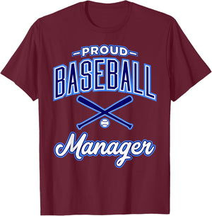 Baseball Manager T-Shirt - T-Shirt | Maroon