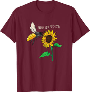 Honey Bee Beekeeper Wildlife Protection I Bee My Voice T-Shirt - T-Shirt | Maroon