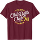 Vintage 51th Birthday Old Balls Club 1974 for Old Man T-Shirt - T-Shirt | Maroon