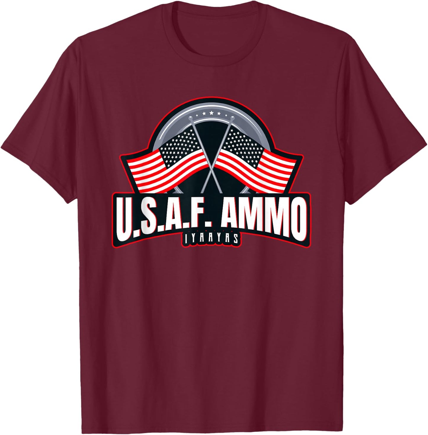 Usaf Ammo Iyaayas T-Shirt - T-Shirt | Maroon