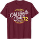 Vintage 53th Birthday Old Balls Club 1972 for Old Man T-Shirt - T-Shirt | Maroon