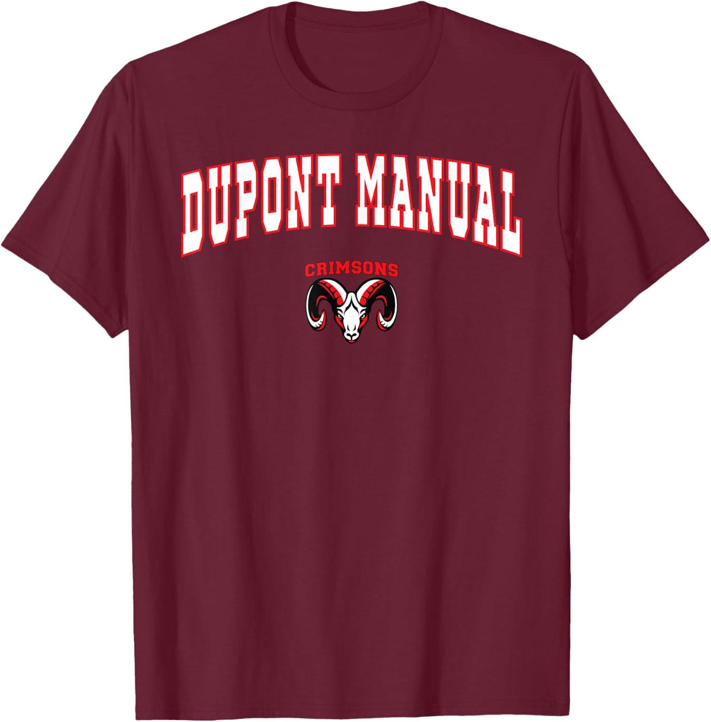 Dupont Manual High School Rams T-Shirt - T-Shirt | Maroon