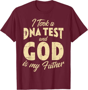 DNA Test God My Father Jesus Christ Religious Christian Gift T-Shirt - T-Shirt | Maroon