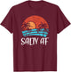 Salty AF Ocean Sunset - Tropical Vacation Saltwater Beach Men Women T-Shirt - T-Shirt | Maroon