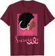African American Black Woman Survivor Breast Cancer Awarenes T-Shirt - T-Shirt | Maroon