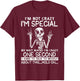 I'm Not Crazy I'm Special No Wait Maybe I'm Crazy Skull T-Shirt - T-Shirt | Maroon
