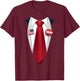 Donald Trump Suit and Tie Halloween Costume T-Shirt - T-Shirt | Maroon