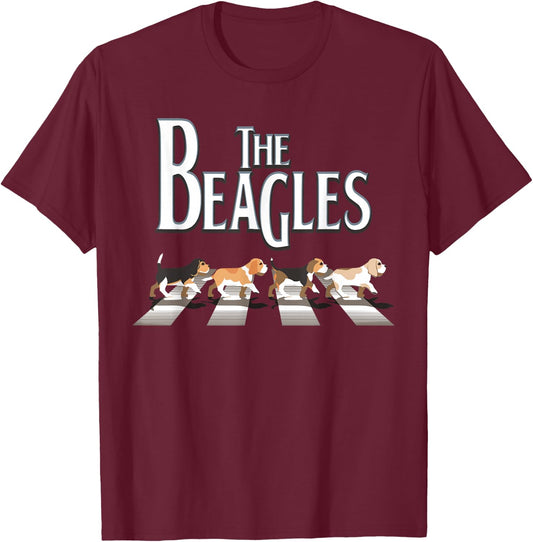 The Beagles, Beagle Dog Funny Gift Beagle Lovers T-Shirt - T-Shirt | Maroon