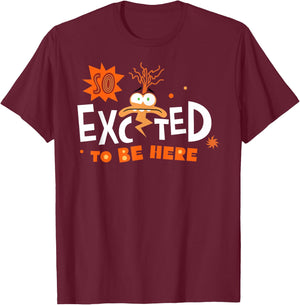 Disney Pixar Inside Out 2 So Excited To Be Here Anxiety Logo T-Shirt - T-Shirt | Maroon