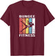 Bungee Fitness Training Fly Sling Workout Equipment T-Shirt - T-Shirt | Maroon