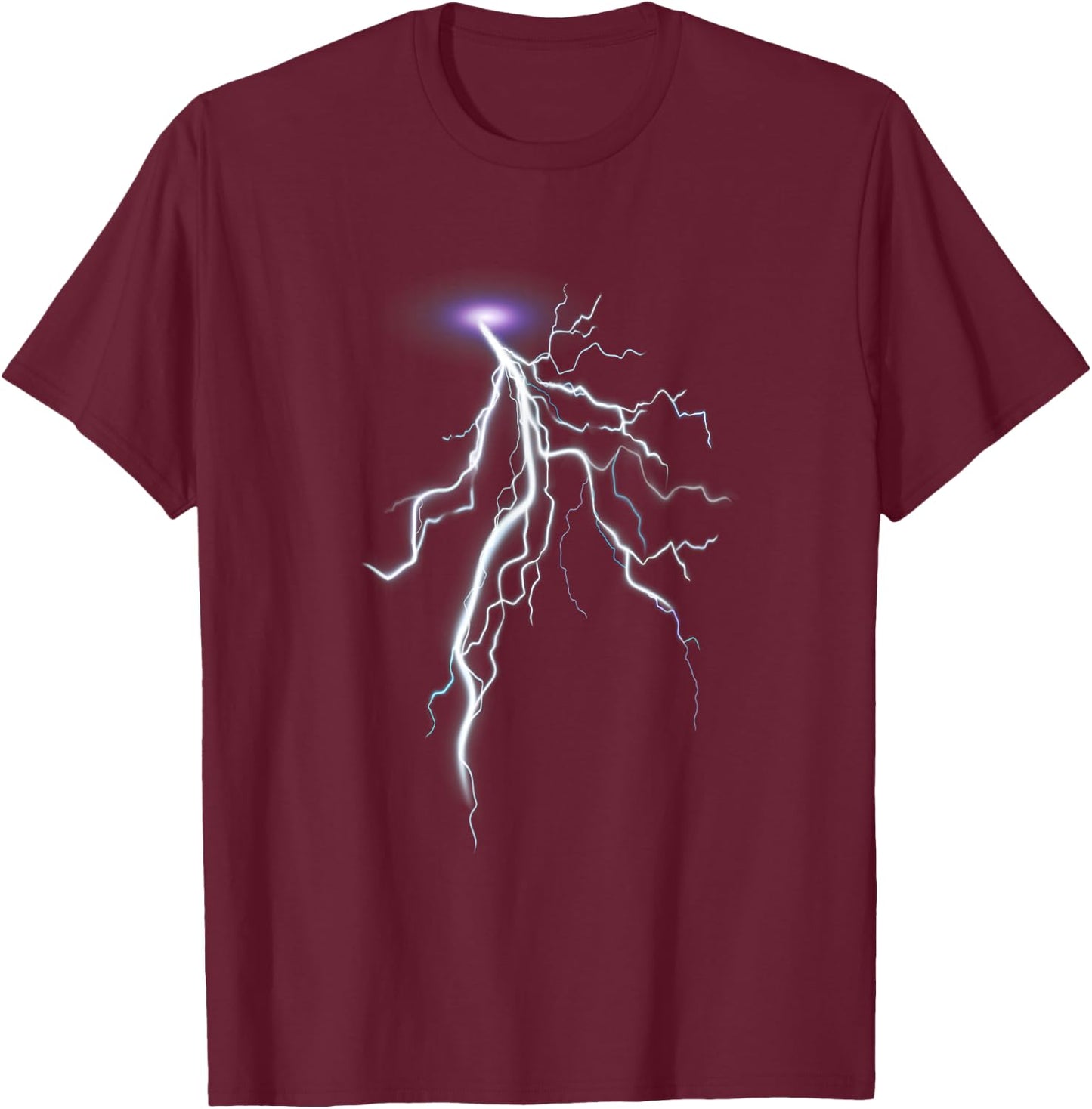 Lightning Storms I Lightning Bolt T-Shirt - T-Shirt | Maroon
