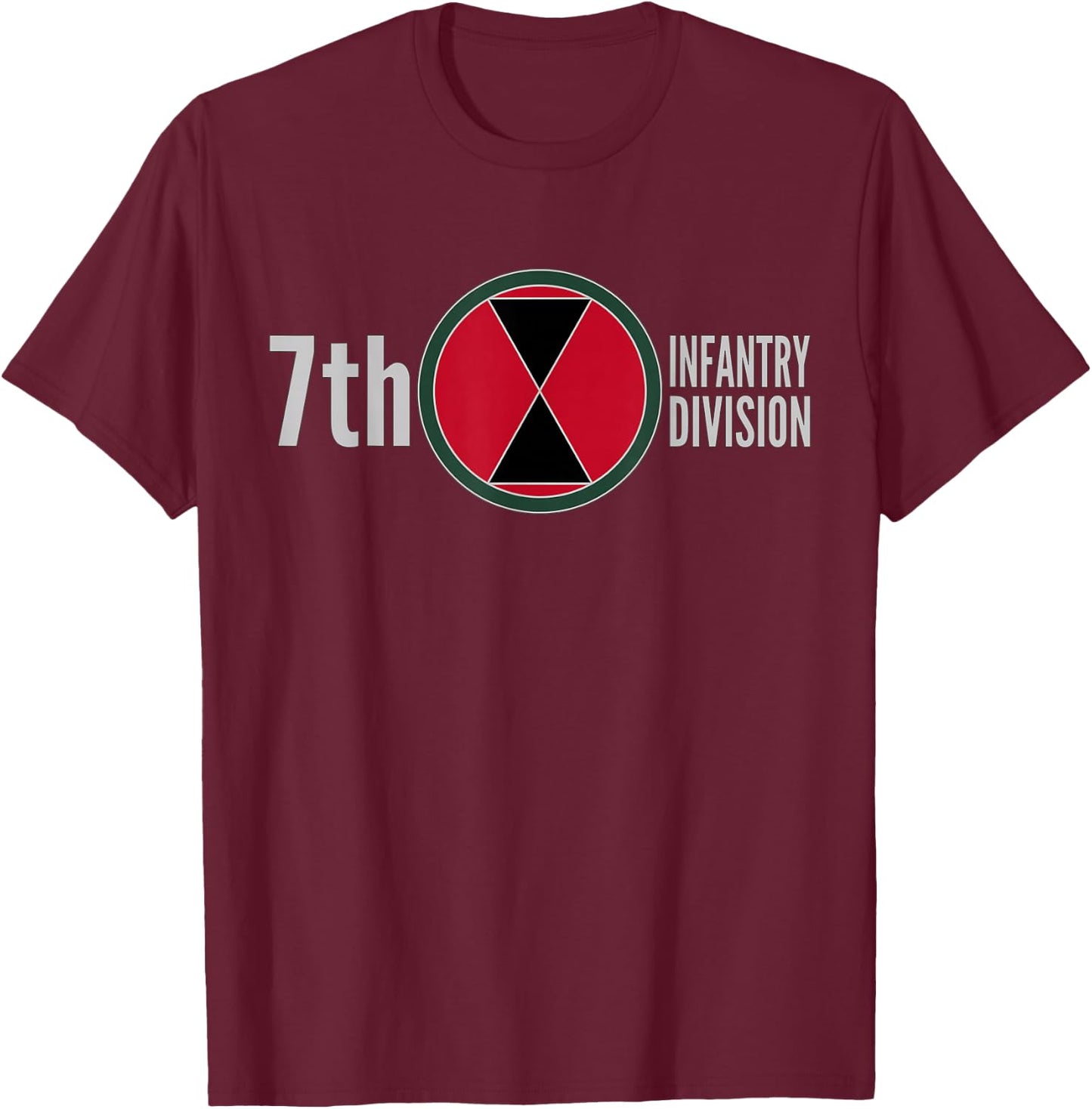 7th Infantry Division United States Army Lewis-mcchord T-Shirt - T-Shirt | Maroon