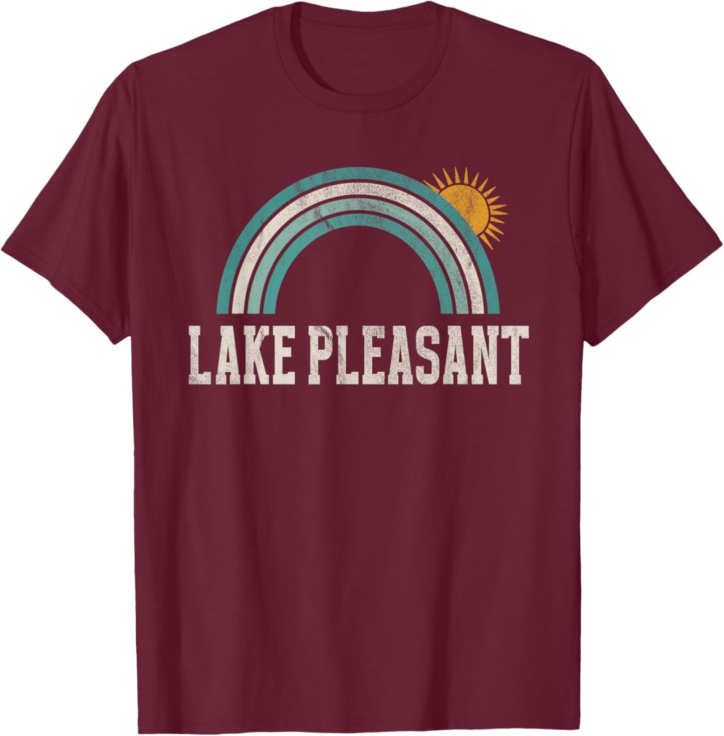 Lake Pleasant Arizona Outdoors Vintage T-Shirt - T-Shirt | Maroon
