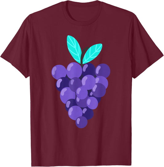 Funny Grape Matching Group Halloween Costume T-Shirt - T-Shirt | Maroon