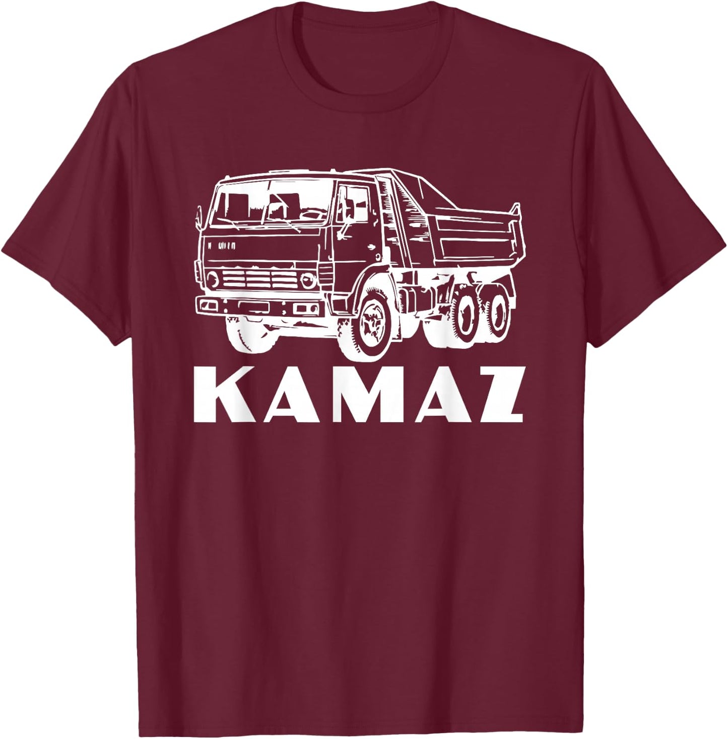 Russian Truck Driver Kamaz Russia T-Shirt - T-Shirt | Maroon