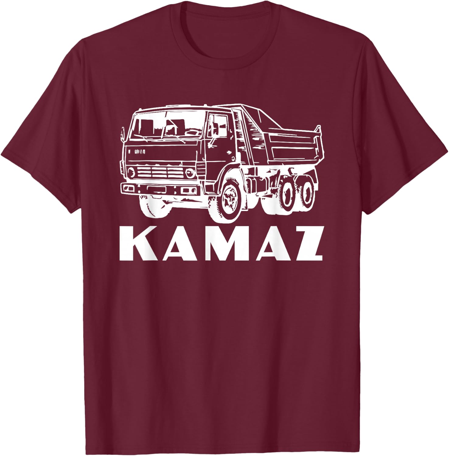 Russian Truck Driver Kamaz Russia T-Shirt - T-Shirt | Maroon
