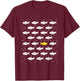Fish Swimming Against the Ocean and against Current design T-Shirt - T-Shirt | Maroon