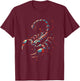 Scorpion Minimalist and Vibrant Style Birthday Christmas T-Shirt - T-Shirt | Maroon