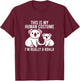 Koala Costume Men Women Boys Girls Australian Koala Bear T-Shirt - T-Shirt | Maroon
