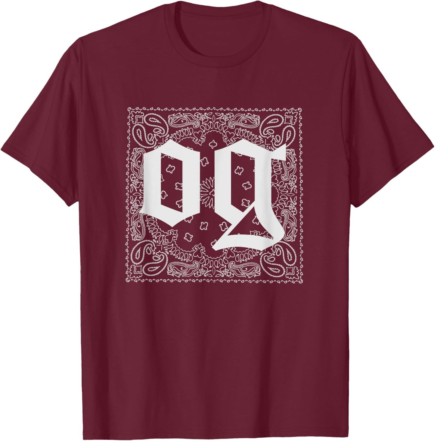 OG Shirts Original Gangster East Los Cholo Lowrider T-Shirt - T-Shirt | Maroon