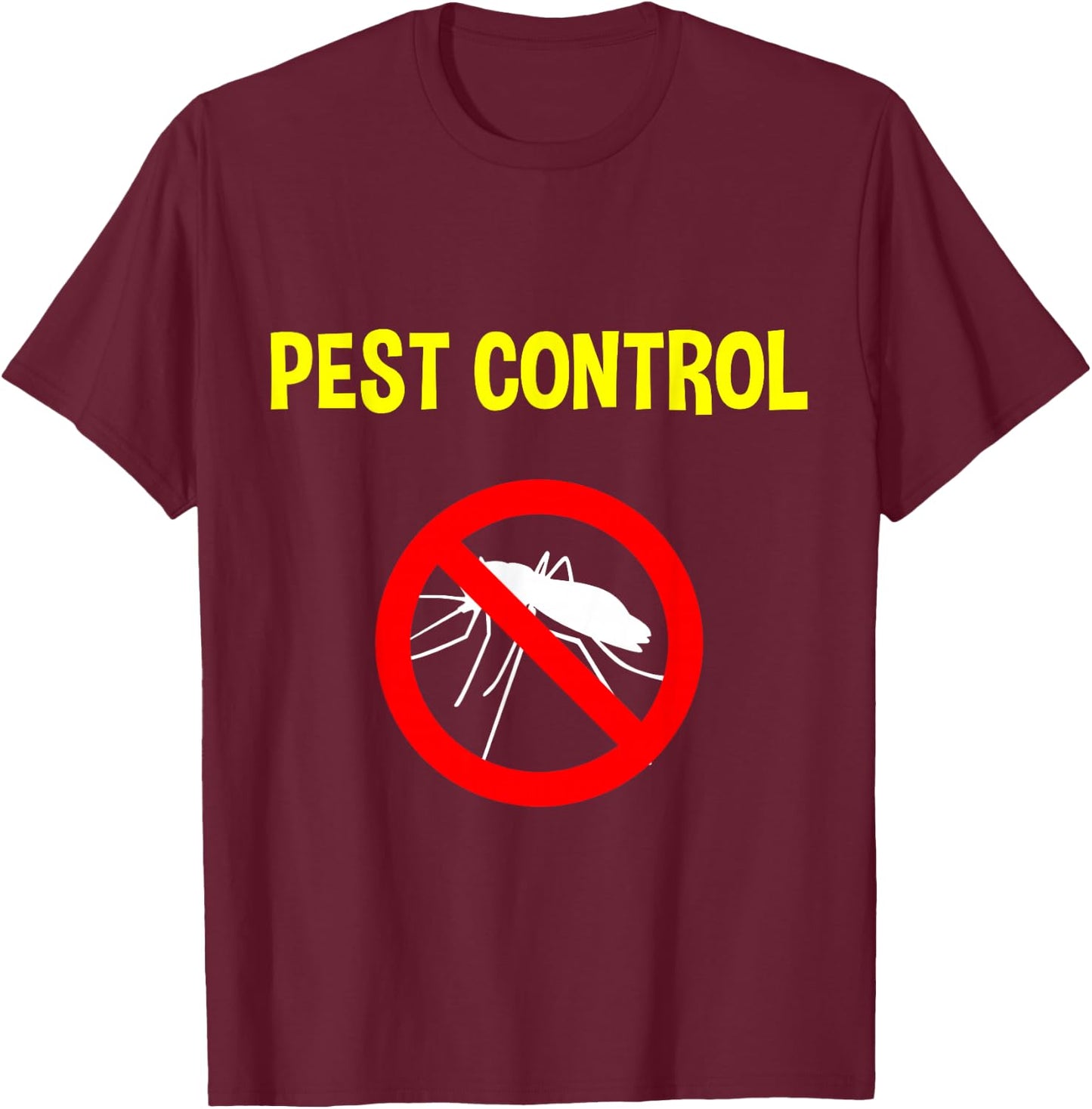 Pest Control Funny Halloween Costume Exterminator T-Shirt - T-Shirt | Maroon